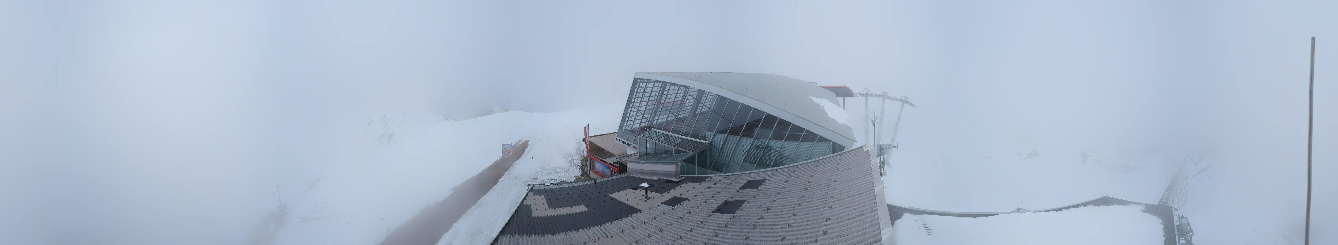 Archived image Webcam Axamer Lizum: Top station Olympia funicular