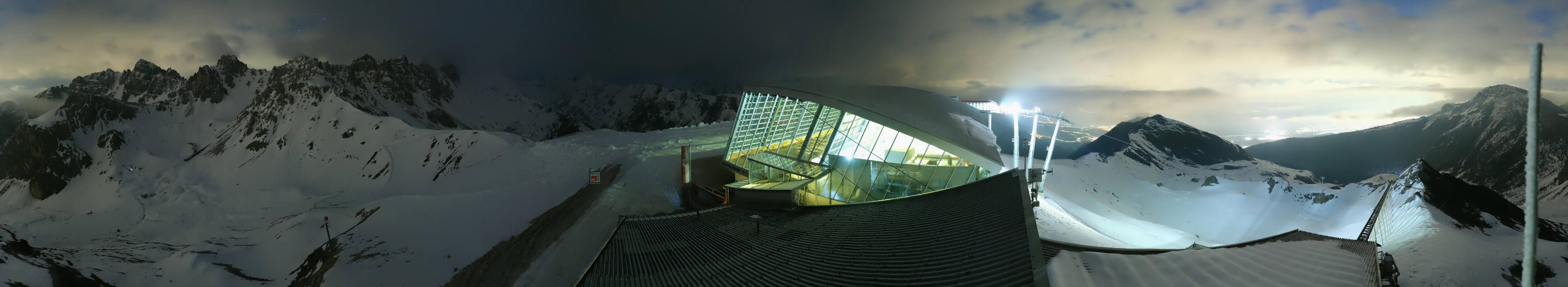 Archiv Foto Webcam Axamer Lizum: Bergstation Olympiabahn