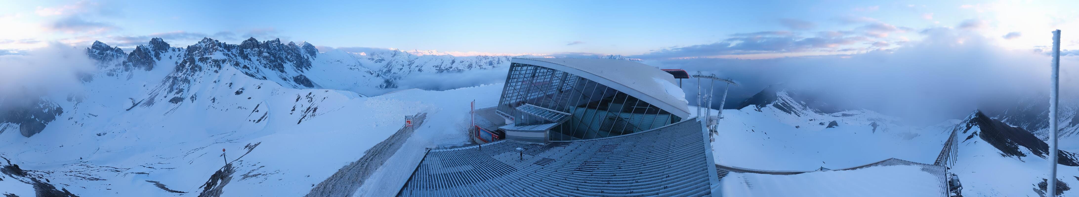 Archiv Foto Webcam Axamer Lizum: Bergstation Olympiabahn