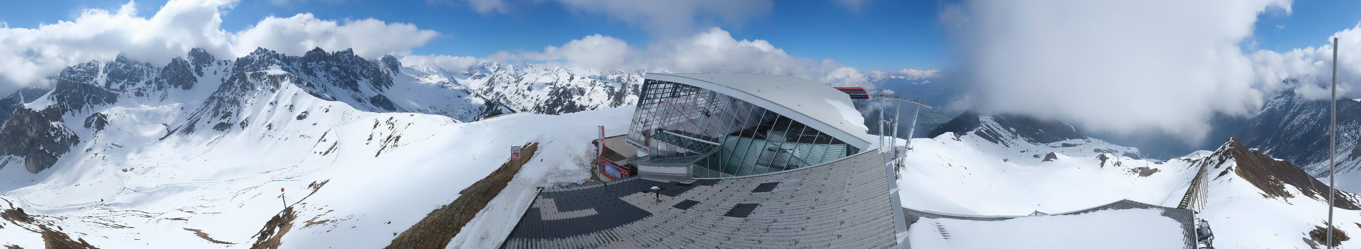 Archiv Foto Webcam Axamer Lizum: Bergstation Olympiabahn