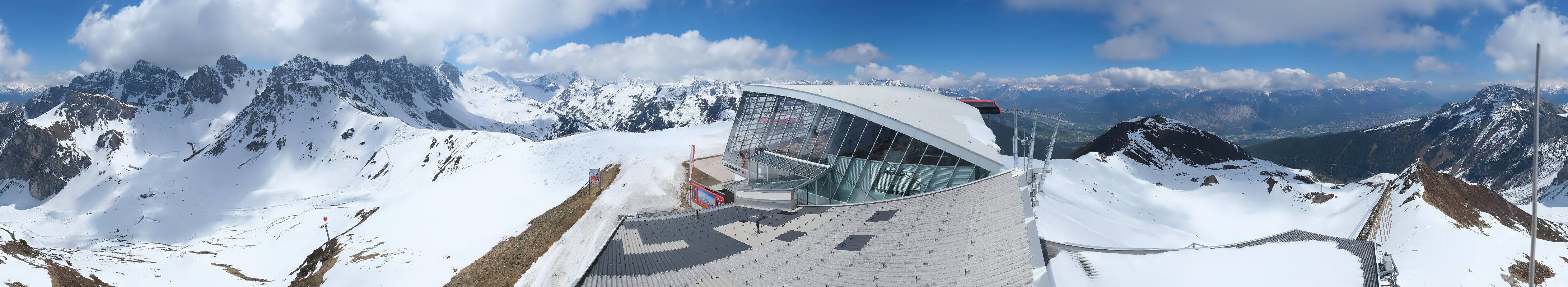 Archiv Foto Webcam Axamer Lizum: Bergstation Olympiabahn