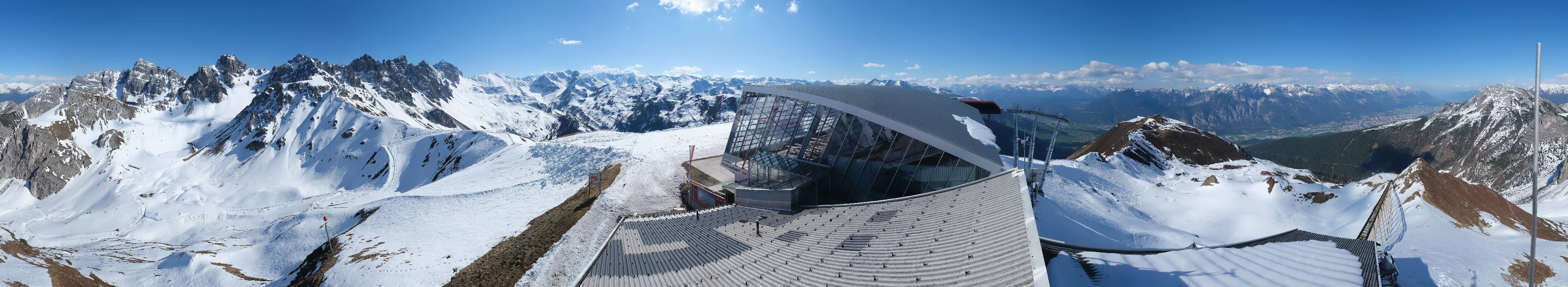 Archiv Foto Webcam Axamer Lizum: Bergstation Olympiabahn