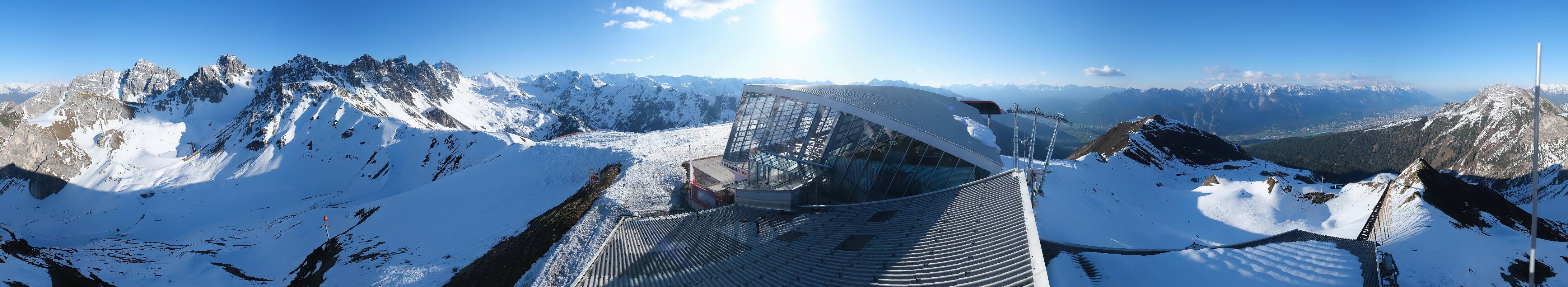 Archiv Foto Webcam Axamer Lizum: Bergstation Olympiabahn