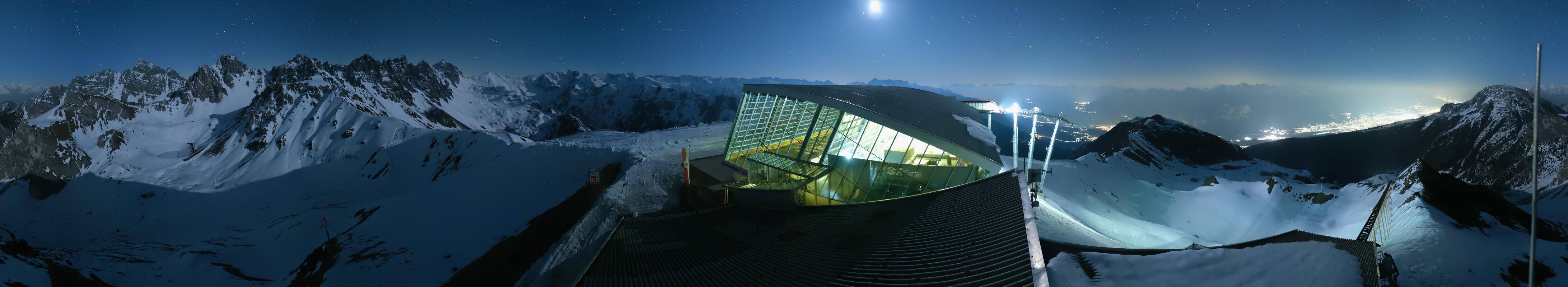 Archiv Foto Webcam Axamer Lizum: Bergstation Olympiabahn