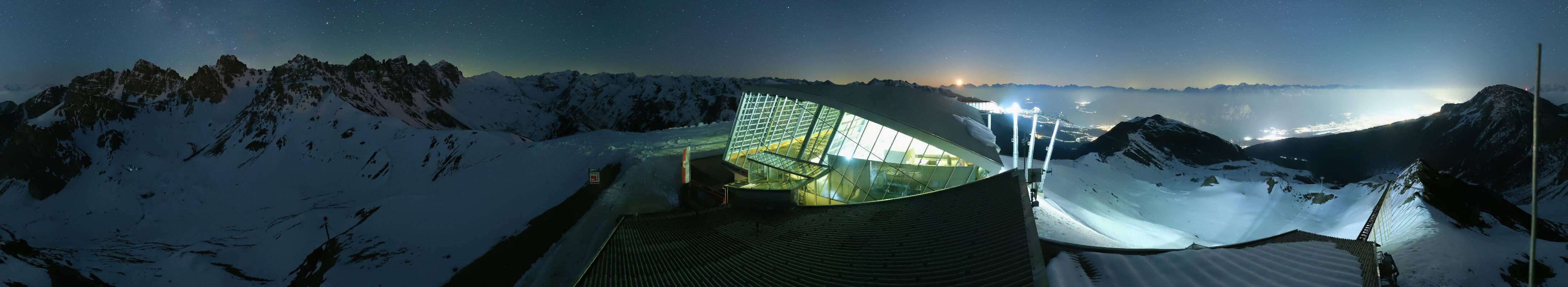 Archiv Foto Webcam Axamer Lizum: Bergstation Olympiabahn