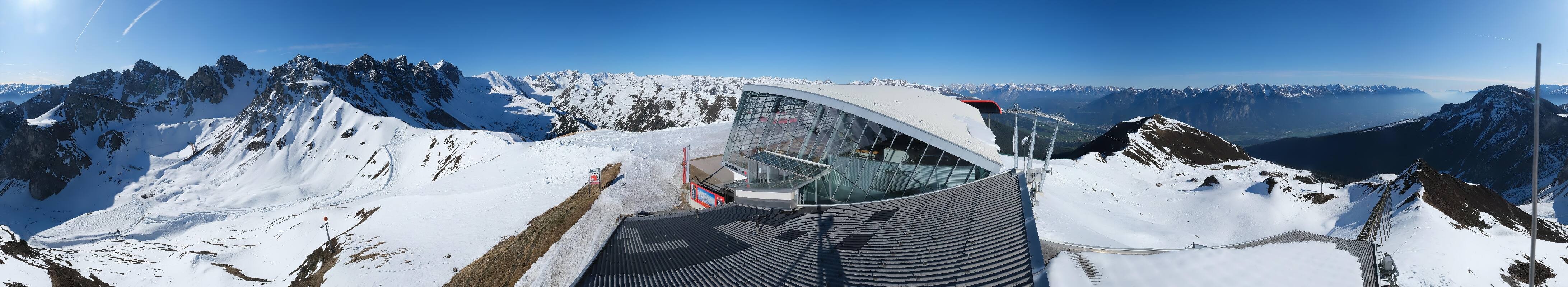 Archiv Foto Webcam Axamer Lizum: Bergstation Olympiabahn