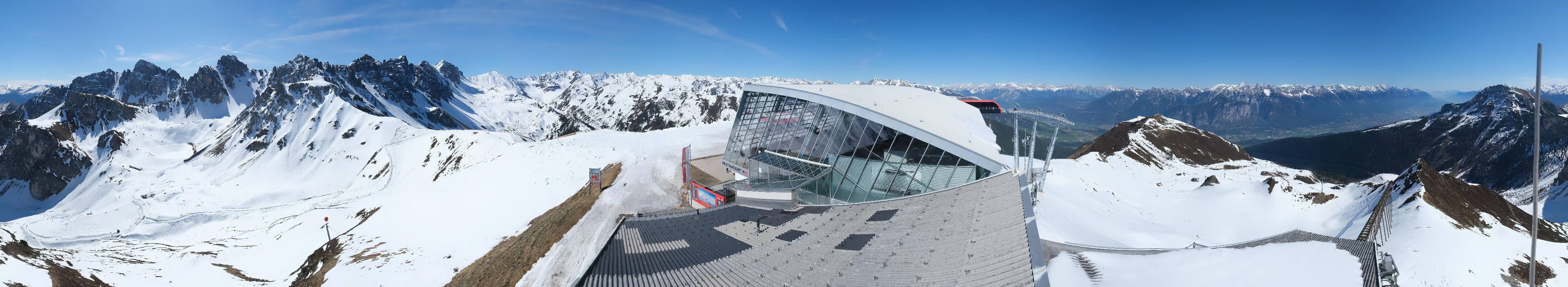 Archiv Foto Webcam Axamer Lizum: Bergstation Olympiabahn