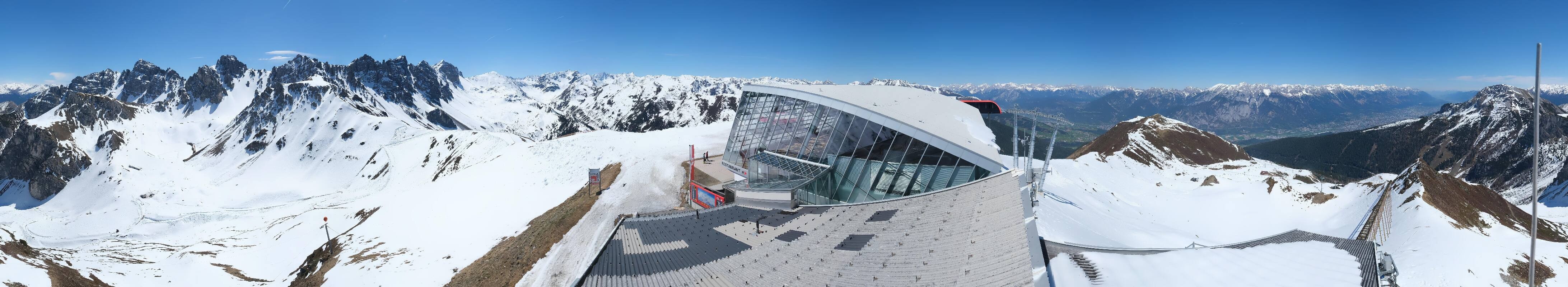 Archiv Foto Webcam Axamer Lizum: Bergstation Olympiabahn