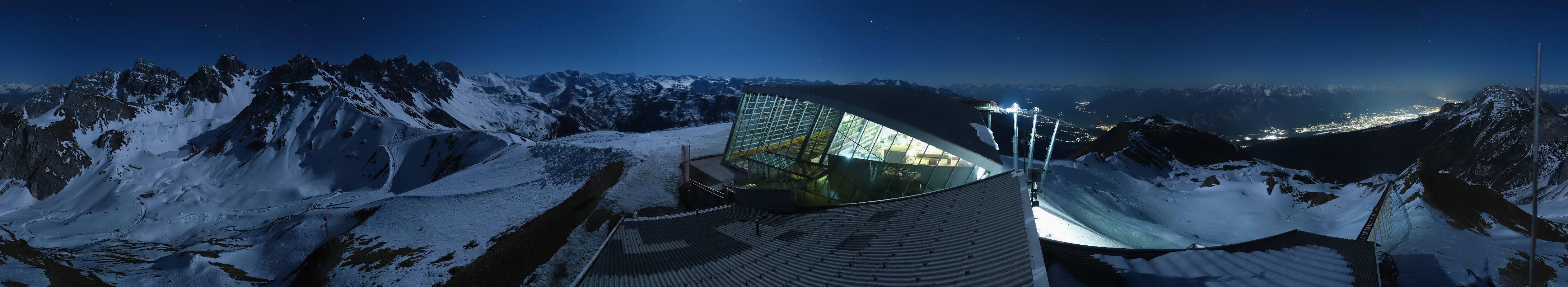 Archiv Foto Webcam Axamer Lizum: Bergstation Olympiabahn