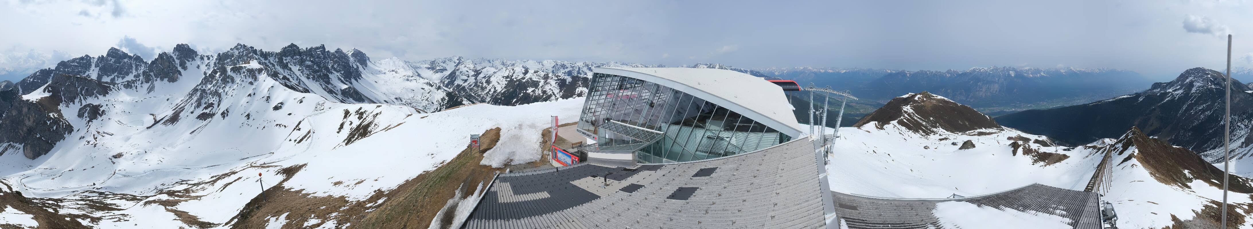 Archiv Foto Webcam Axamer Lizum: Bergstation Olympiabahn