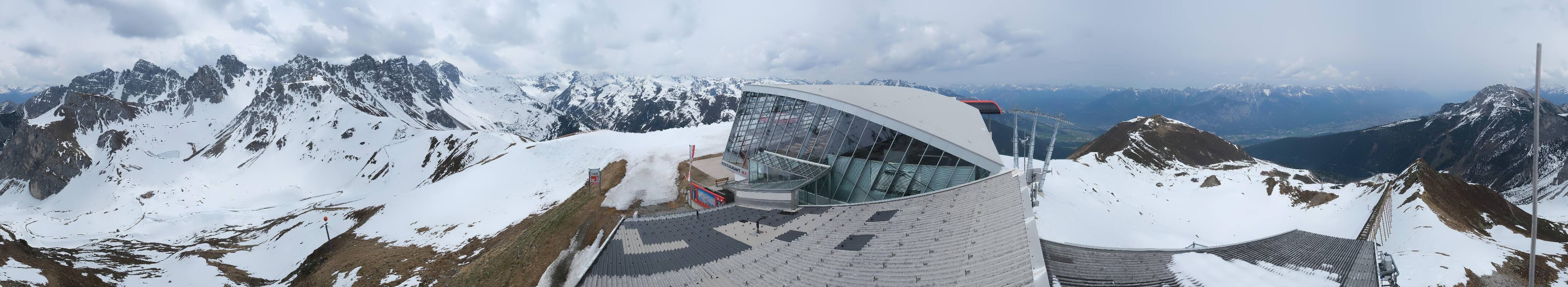 Archiv Foto Webcam Axamer Lizum: Bergstation Olympiabahn