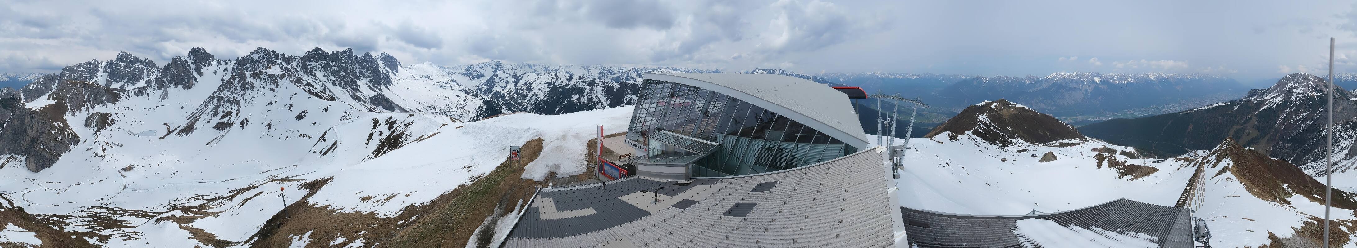 Archiv Foto Webcam Axamer Lizum: Bergstation Olympiabahn