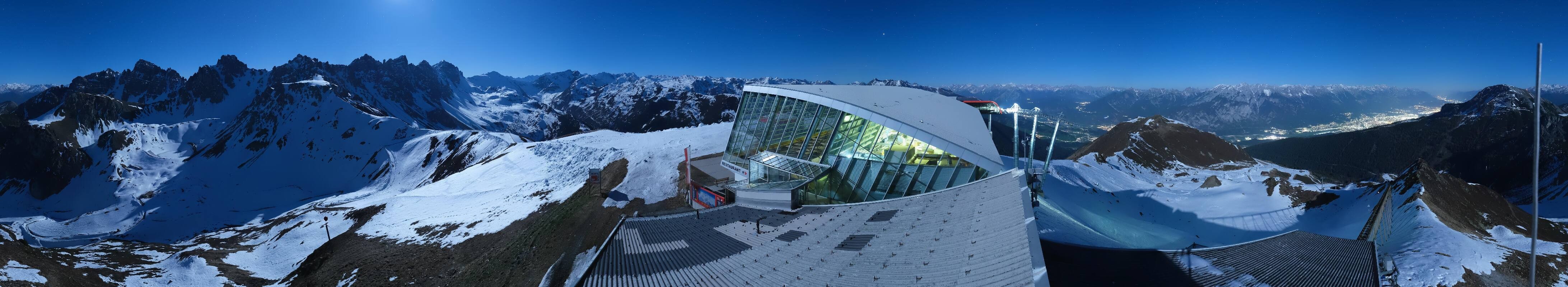 Archiv Foto Webcam Axamer Lizum: Bergstation Olympiabahn