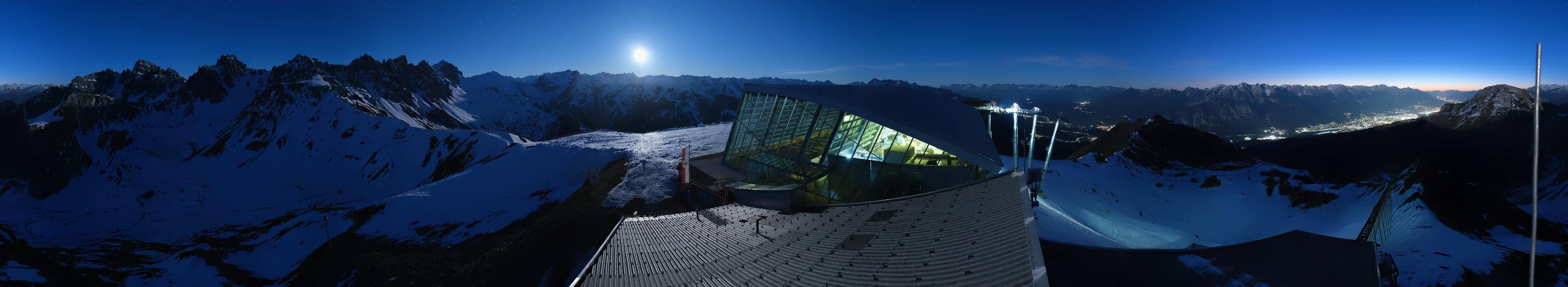 Archiv Foto Webcam Axamer Lizum: Bergstation Olympiabahn