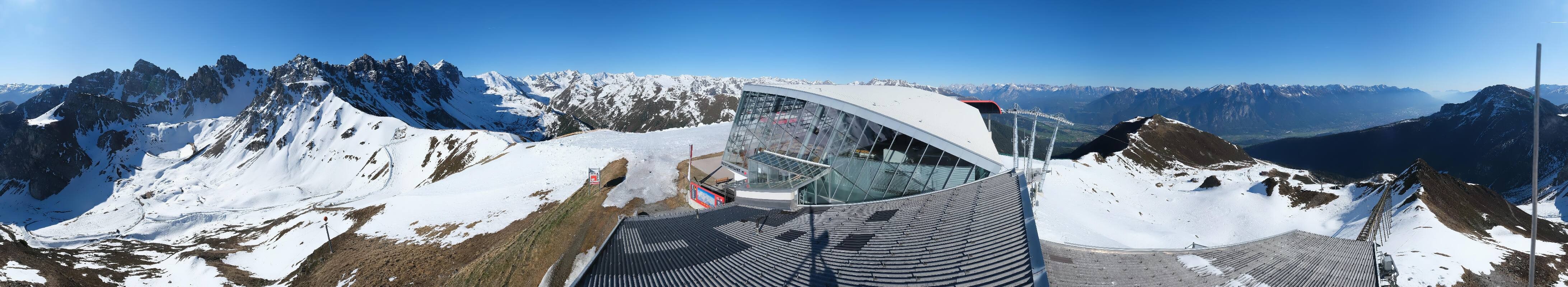 Archiv Foto Webcam Axamer Lizum: Bergstation Olympiabahn