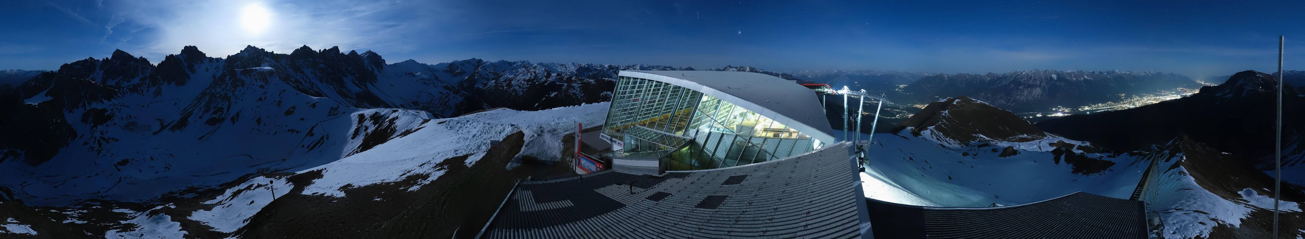 Archiv Foto Webcam Axamer Lizum: Bergstation Olympiabahn