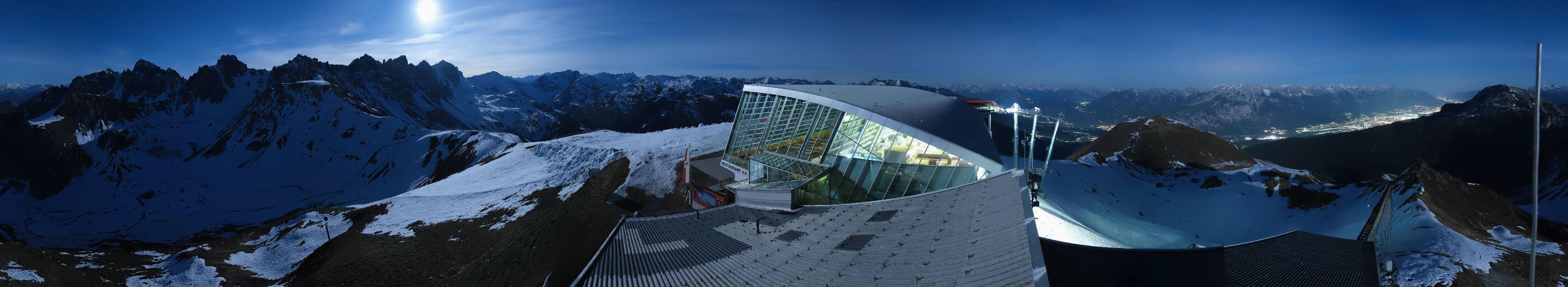 Archiv Foto Webcam Axamer Lizum: Bergstation Olympiabahn