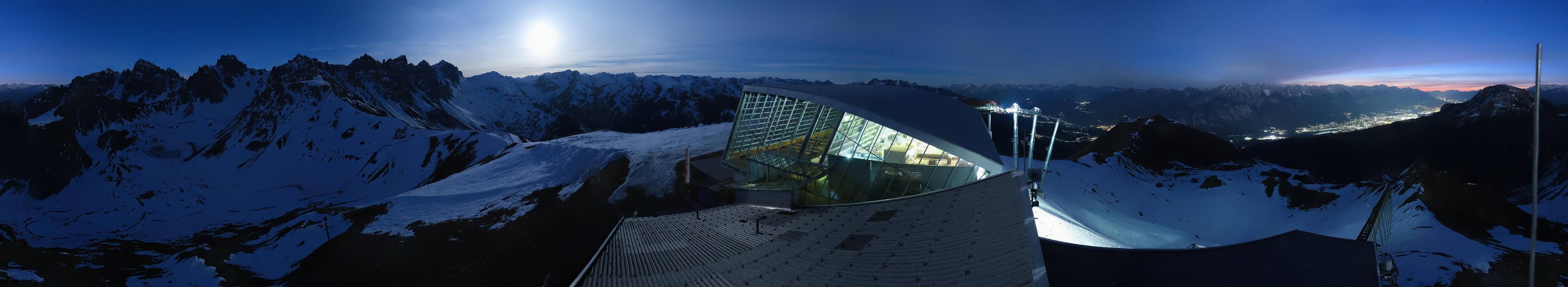 Archiv Foto Webcam Axamer Lizum: Bergstation Olympiabahn