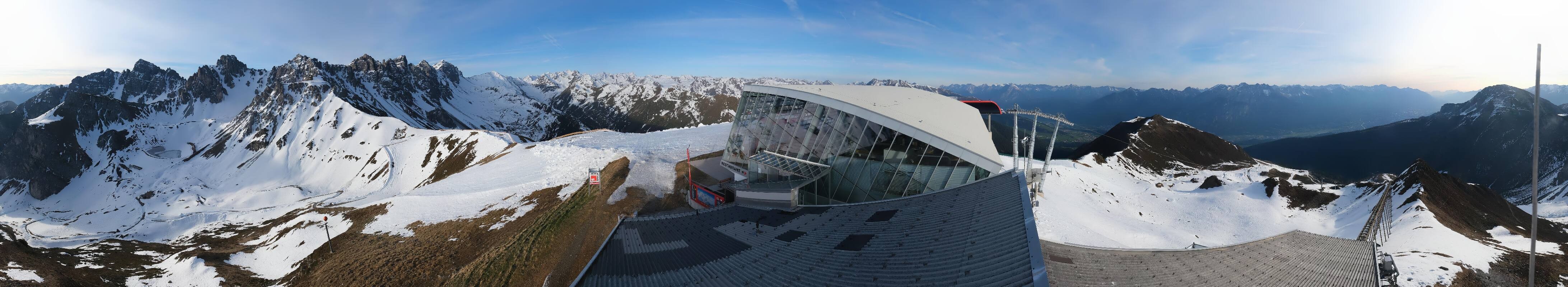 Archiv Foto Webcam Axamer Lizum: Bergstation Olympiabahn