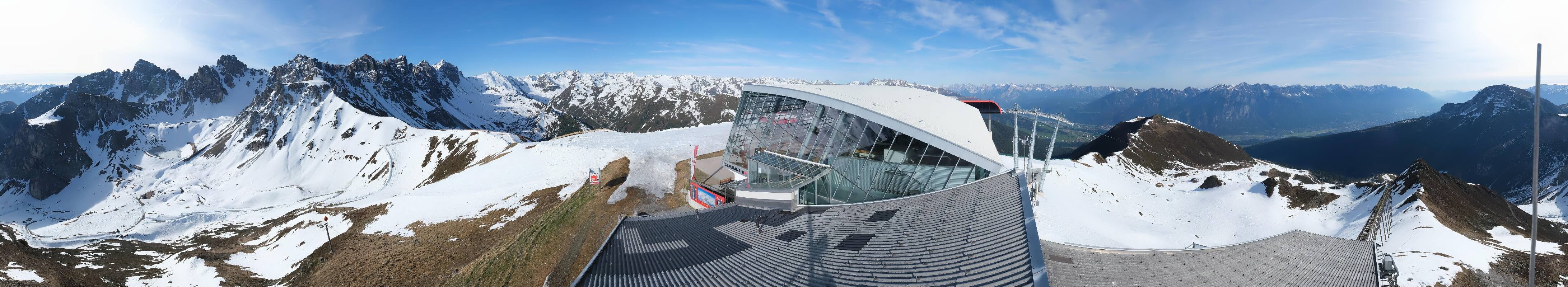 Archiv Foto Webcam Axamer Lizum: Bergstation Olympiabahn