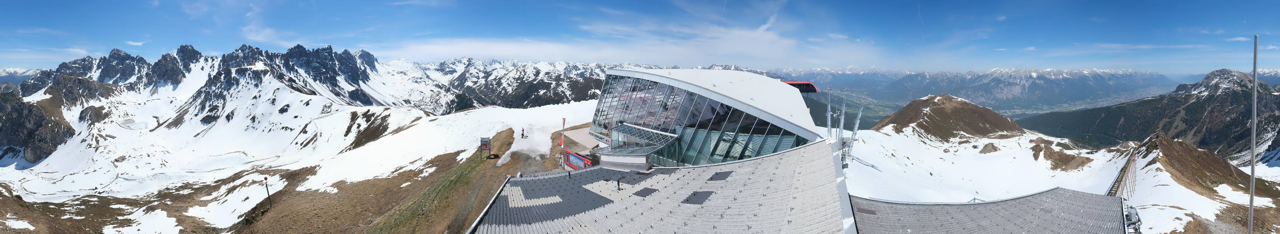 Archiv Foto Webcam Axamer Lizum: Bergstation Olympiabahn