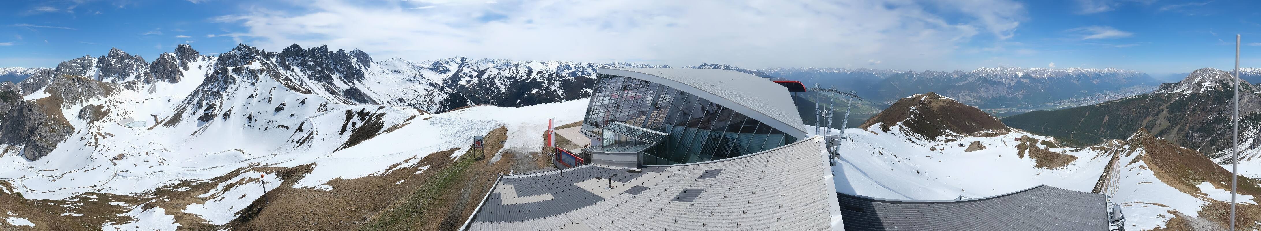 Archiv Foto Webcam Axamer Lizum: Bergstation Olympiabahn