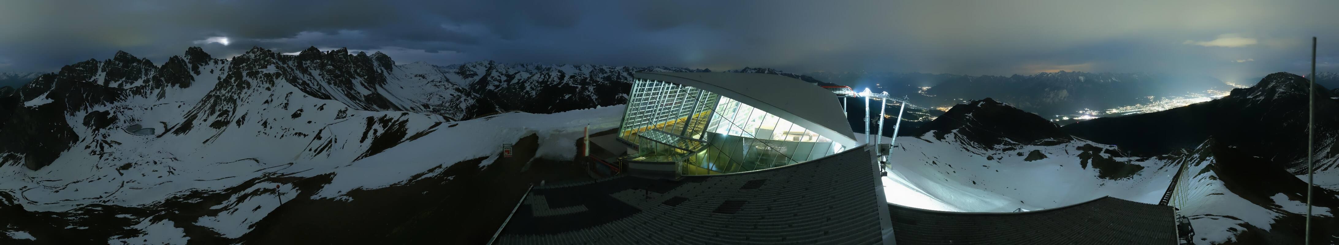 Archiv Foto Webcam Axamer Lizum: Bergstation Olympiabahn