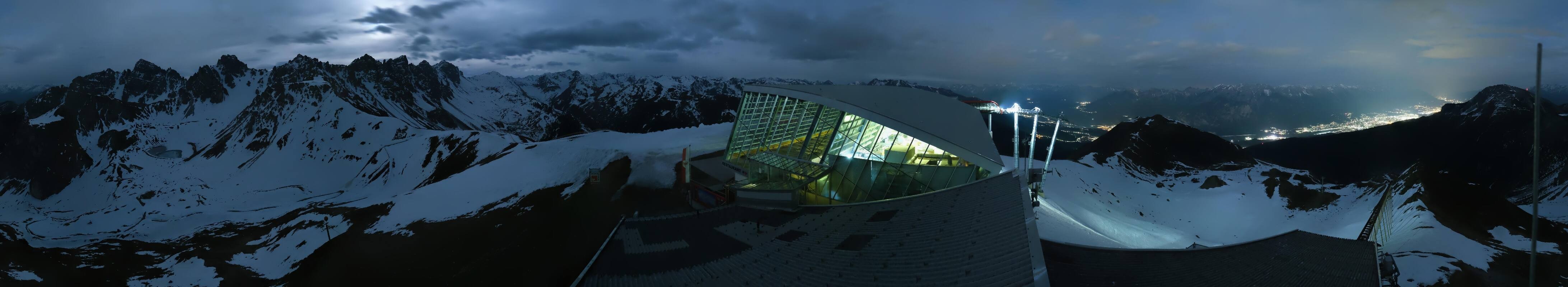 Archiv Foto Webcam Axamer Lizum: Bergstation Olympiabahn