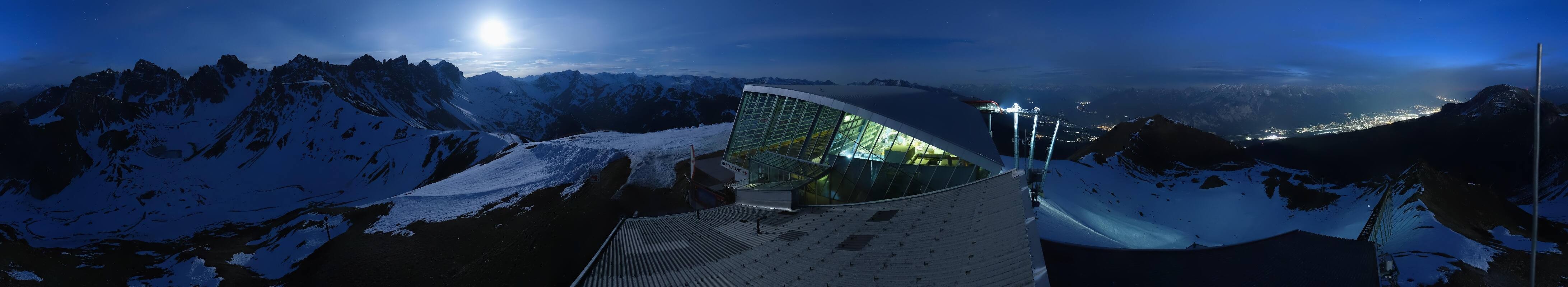 Archiv Foto Webcam Axamer Lizum: Bergstation Olympiabahn