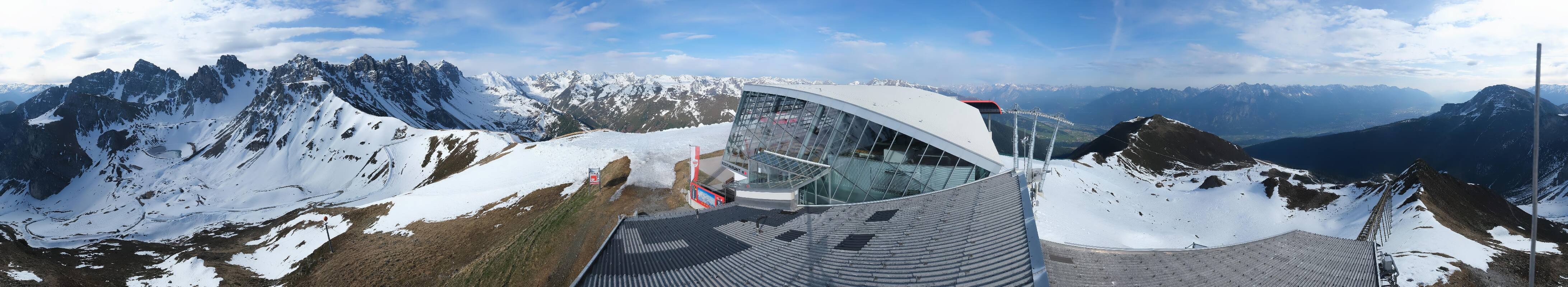 Archiv Foto Webcam Axamer Lizum: Bergstation Olympiabahn