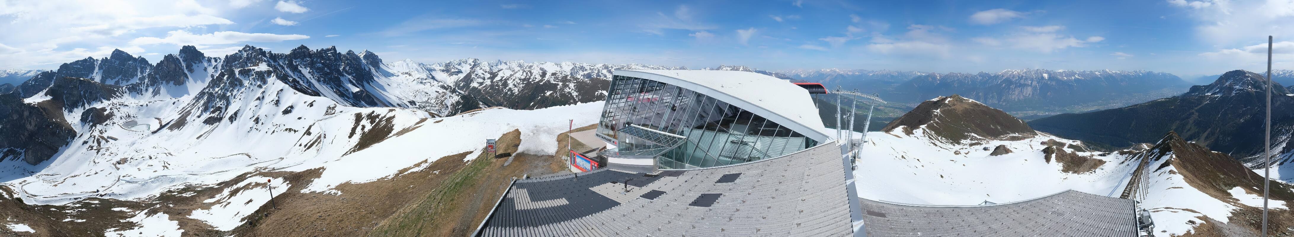 Archiv Foto Webcam Axamer Lizum: Bergstation Olympiabahn