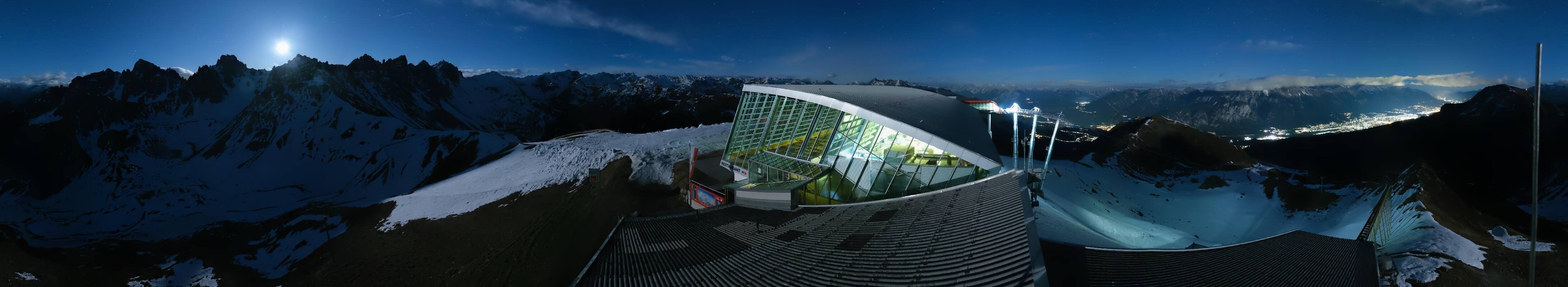 Archiv Foto Webcam Axamer Lizum: Bergstation Olympiabahn