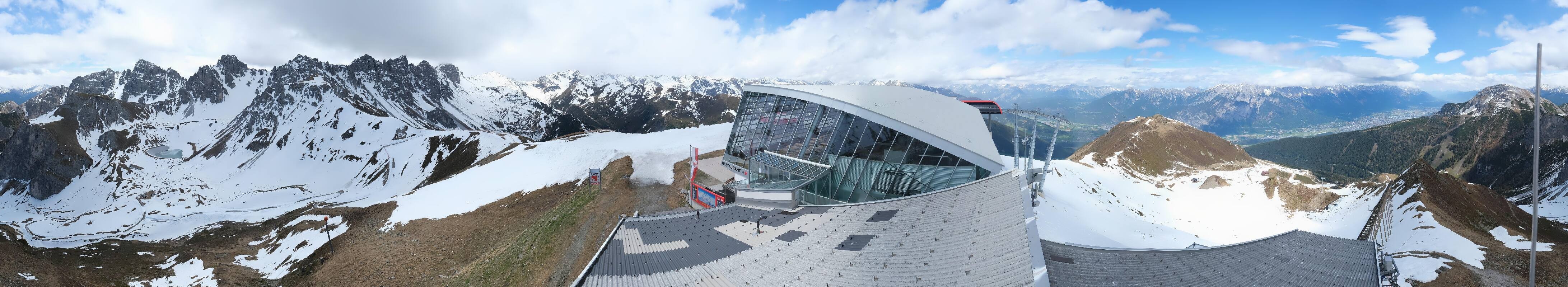 Archiv Foto Webcam Axamer Lizum: Bergstation Olympiabahn