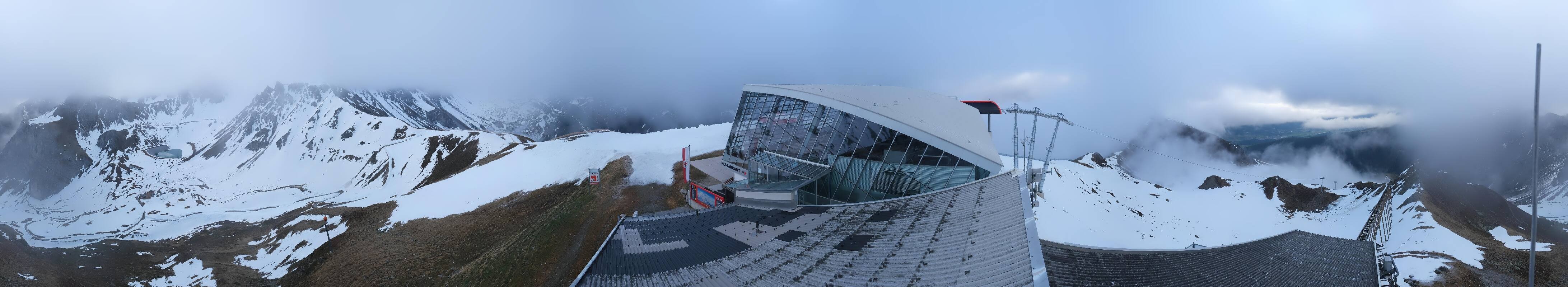 Archiv Foto Webcam Axamer Lizum: Bergstation Olympiabahn
