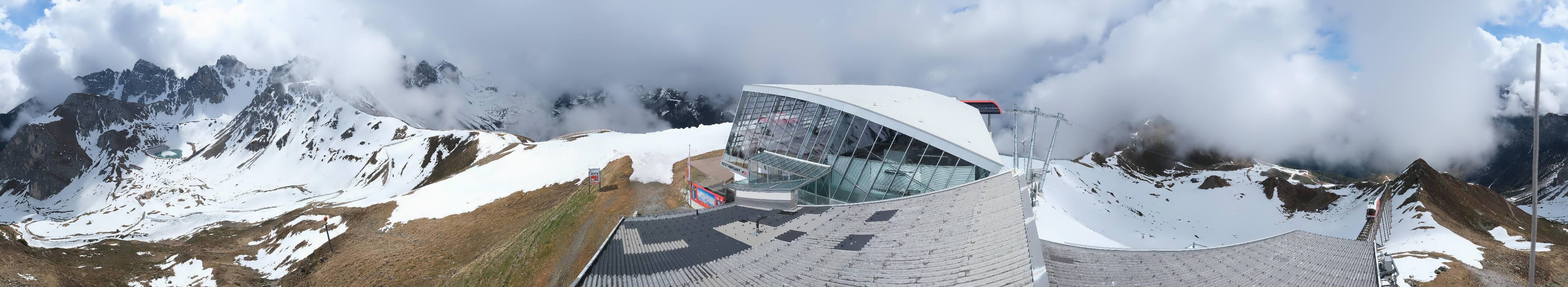 Archiv Foto Webcam Axamer Lizum: Bergstation Olympiabahn