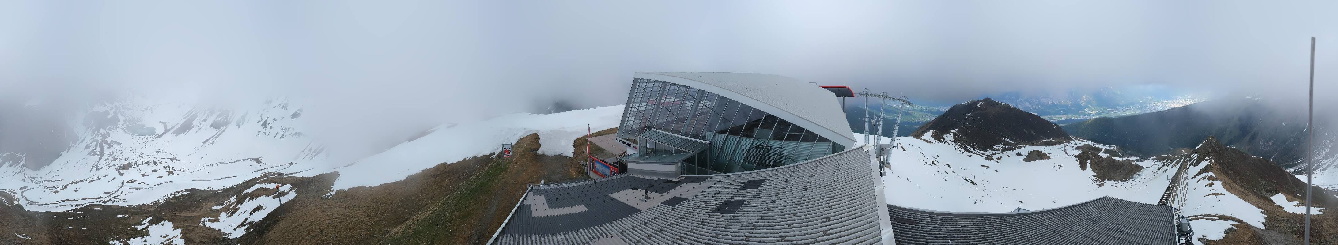 Archiv Foto Webcam Axamer Lizum: Bergstation Olympiabahn