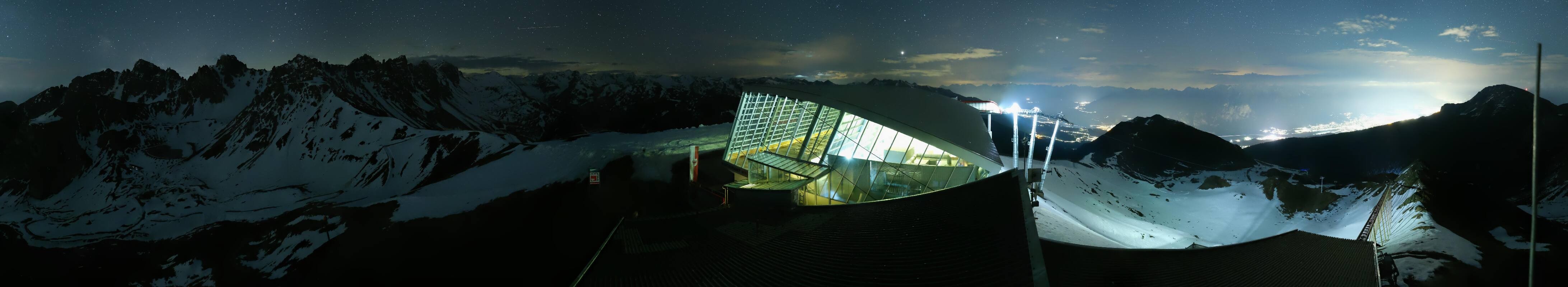 Archiv Foto Webcam Axamer Lizum: Bergstation Olympiabahn