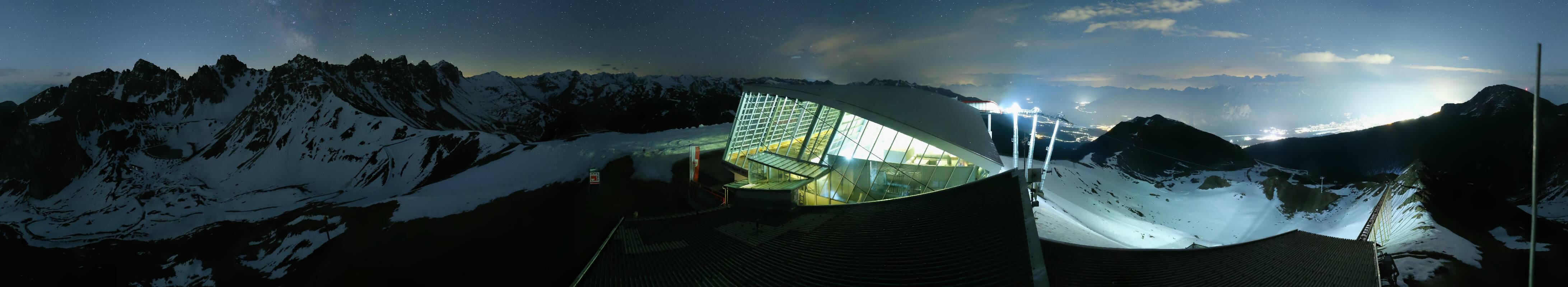 Archiv Foto Webcam Axamer Lizum: Bergstation Olympiabahn