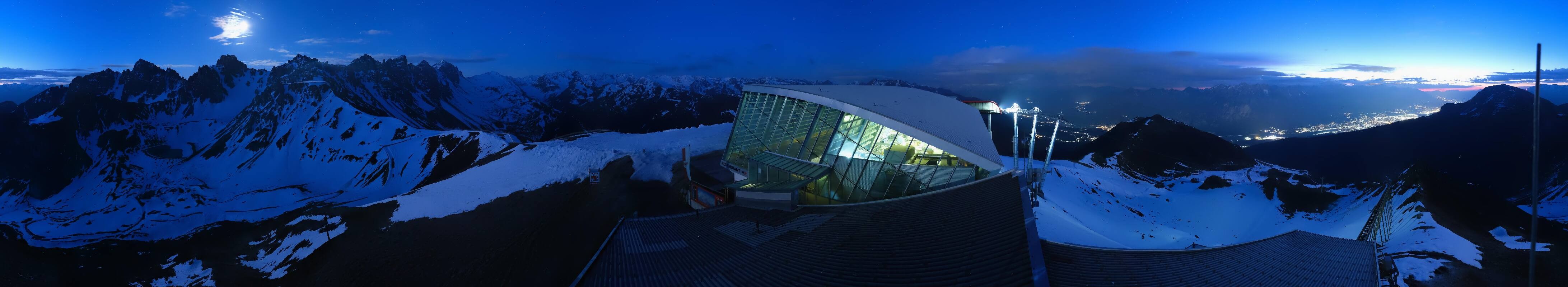 Archiv Foto Webcam Axamer Lizum: Bergstation Olympiabahn