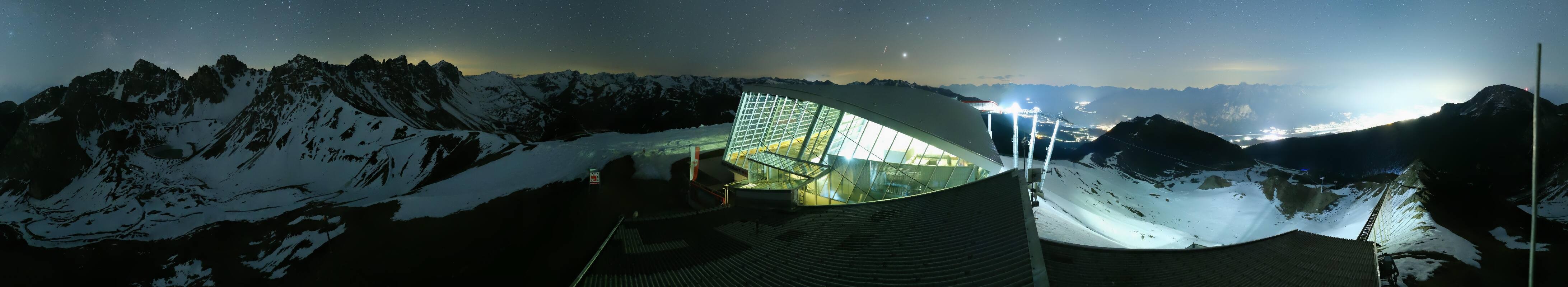 Archiv Foto Webcam Axamer Lizum: Bergstation Olympiabahn