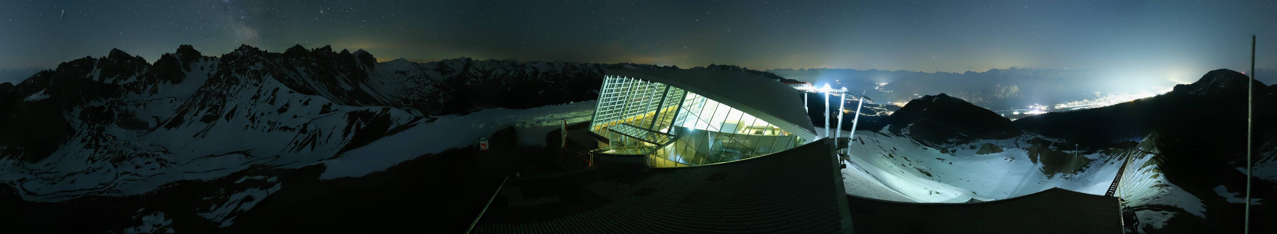 Archiv Foto Webcam Axamer Lizum: Bergstation Olympiabahn