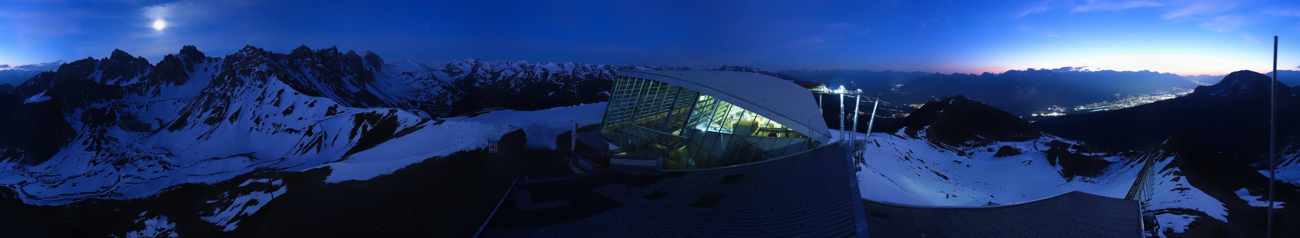 Archiv Foto Webcam Axamer Lizum: Bergstation Olympiabahn