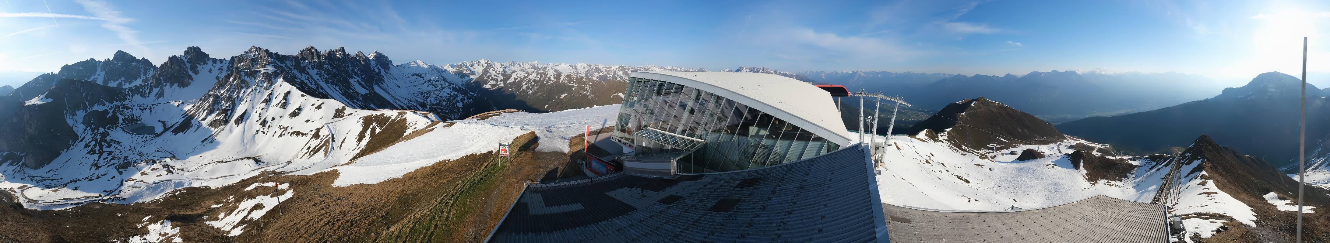 Archiv Foto Webcam Axamer Lizum: Bergstation Olympiabahn