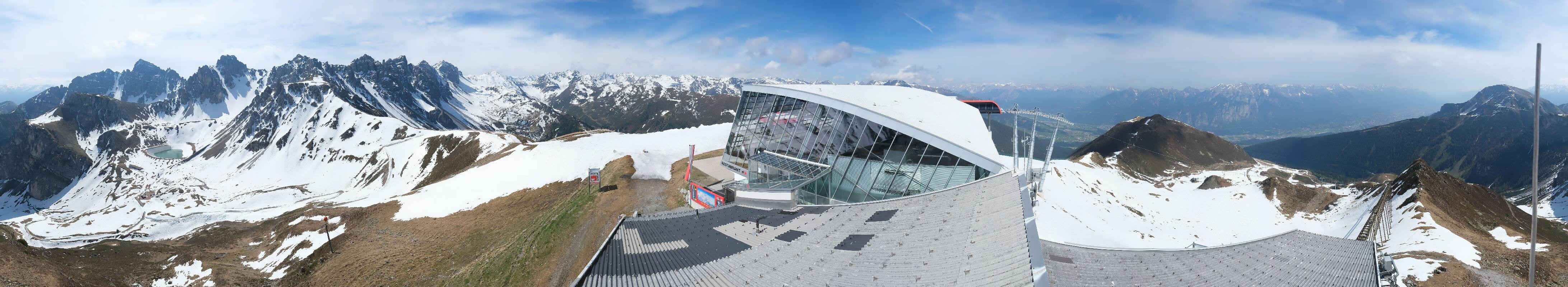 Archiv Foto Webcam Axamer Lizum: Bergstation Olympiabahn
