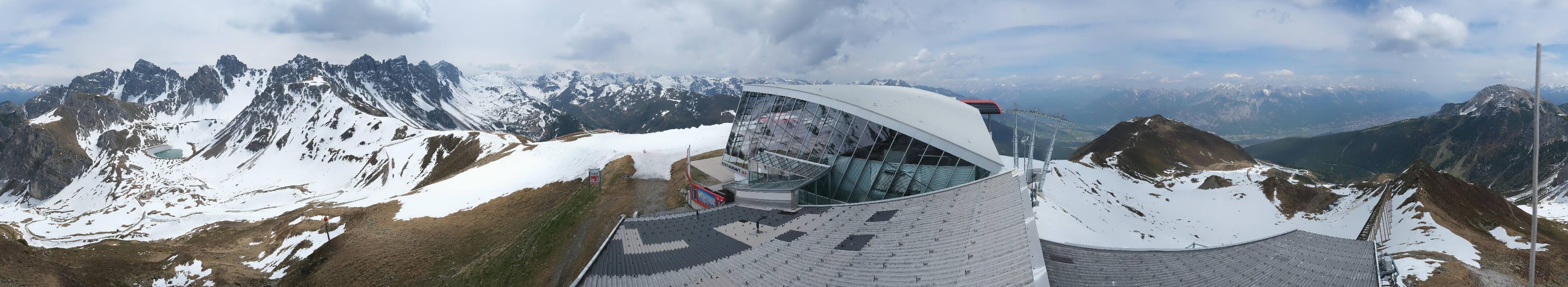 Archiv Foto Webcam Axamer Lizum: Bergstation Olympiabahn