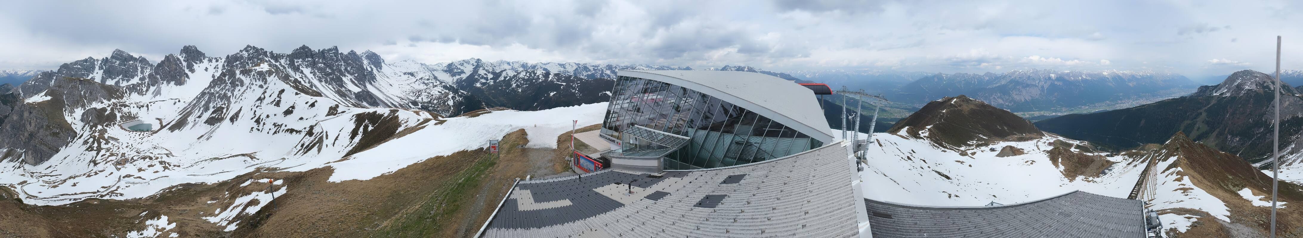 Archiv Foto Webcam Axamer Lizum: Bergstation Olympiabahn