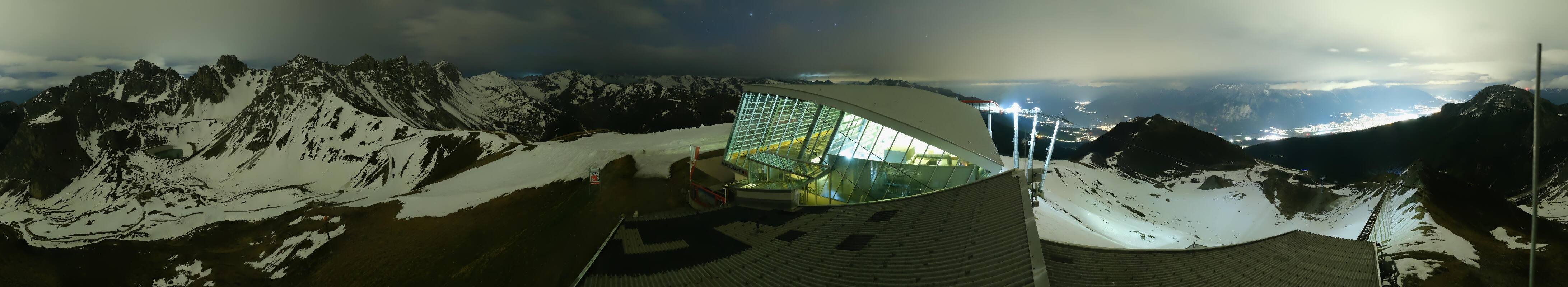 Archiv Foto Webcam Axamer Lizum: Bergstation Olympiabahn