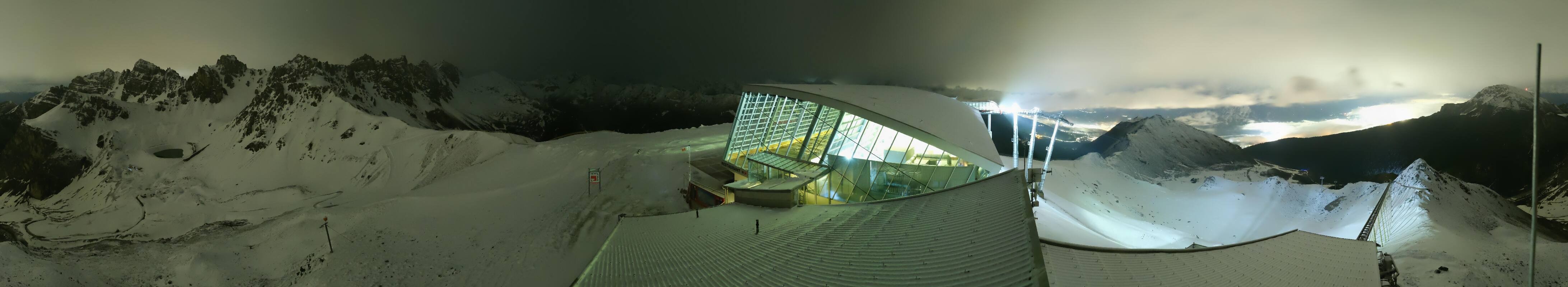 Archiv Foto Webcam Axamer Lizum: Bergstation Olympiabahn