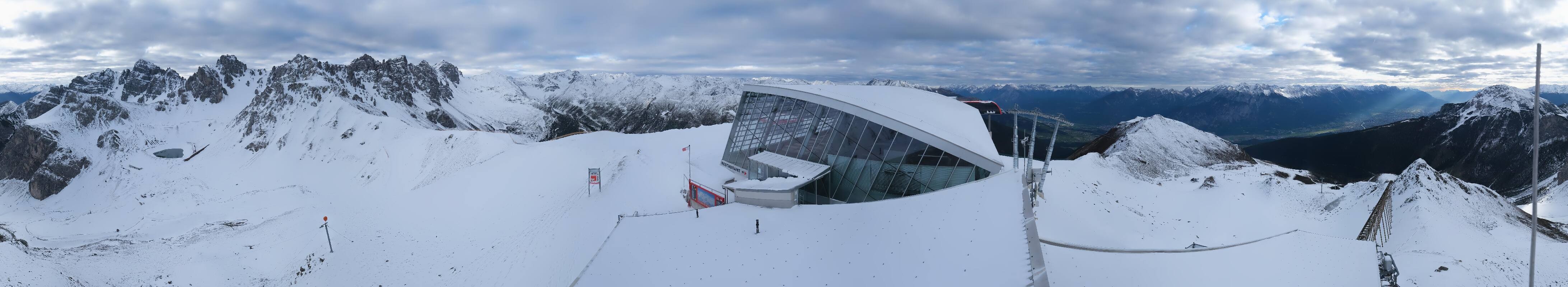 Archiv Foto Webcam Axamer Lizum: Bergstation Olympiabahn