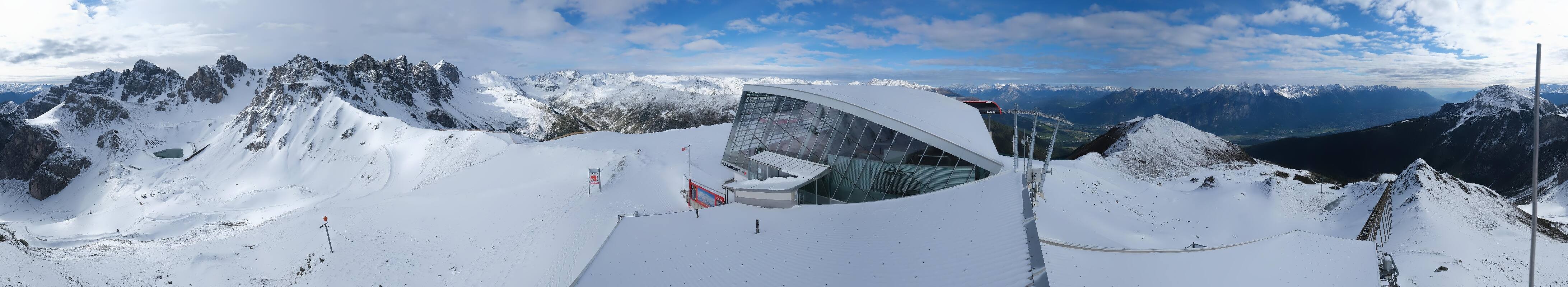 Archiv Foto Webcam Axamer Lizum: Bergstation Olympiabahn